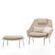 Vitra Slow Chair & Ottoman Fabric — packshot