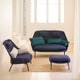 Vitra Vitra Slow Sofa with Slow Chair and Ottoman Fabric — lifestyle