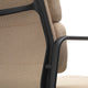 Vitra Eames EA 231 Soft Pad Chair in Fabric, Deep Black base — packshot, detail