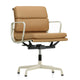 Vitra Eames EA 231 Soft Pad Chair in Leather, Chalk White base — packshot, detail