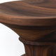 Vitra Eames Stool Model B in Dark Walnut — packshot, detail