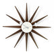 Vitra Sunburst Wall Clock in Walnut — packshot