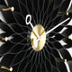 Vitra Sunflower Wall Clock in Black Ash — packshot, detail
