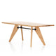 Vitra S.A.M. Bois Dining Table in Solid Natural Oak — packshot