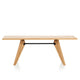 Vitra S.A.M. Bois Dining Table in Solid Natural Oak — packshot, detail