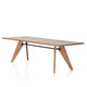 Vitra S.A.M. Bois Dining Table in Solid American Walnut — packshot