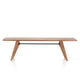 Vitra S.A.M. Bois Dining Table in Solid American Walnut — packshot, detail