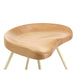 Vitra Tabouret 307 Low Stool in Prouvé Blanc Colombe / Natural Oak — packshot, detail