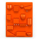 Vitra Uten.Silo RE II wall organiser in Tangerine — packshot