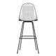 Vitra Eames Wire Chair Stool High in Basic Dark Powder Coated — packshot, detail
