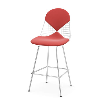 Vitra Eames Wire Chair Stool Medium With Seat & Back Pad