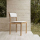 Carl Hansen AH501 Outdoor Dining Chair in teak with cushions — lifestyle