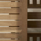 Carl Hansen AH502 Outdoor Dining Chair with Armrests in teak — lifestye, detail