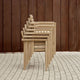 Carl Hansen AH502 Outdoor Dining Chair with Armrests in teak — lifestyle, stacked