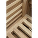 Carl Hansen AH502 Outdoor Dining Chair with Armrests in teak — lifestyle, stacked, detail