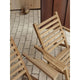 Carl Hansen AH603 Outdoor Deck Chair in teak — lifestyle, detail