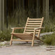 Carl Hansen AH603 Outdoor Deck Chair in teak — lifestyle