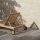 Carl Hansen AH604 Outdoor Sun Lounger in teak — lifestyle