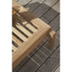  Carl Hansen AH604F Outdoor Lounger Footstool in teak — lifestyle, detail