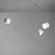 Flos Aim Suspension Light Group in White — studio, group of three