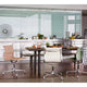 Vitra Eames Aluminium Group Chair — lifestyle, with Eames EA 101 and EA 104