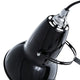 Anglepoise Original 1227 Desk Lamp in Jet Black with Black Cable Braid — packshot, detail