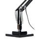 Anglepoise Original 1227 Desk Lamp in Jet Black with Black Cable Braid — packshot, detail
