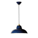 Anglepoise Original 1227 Midi Wide Brass Pendant Light in Ink Blue — packshot