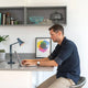 Anglepoise 90 Mini Mini Desk Lamp in Steel Blue — lifestyle