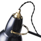 Anglepoise Original 1227 Brass Desk Lamp in Jet Black — packshot, detail