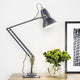 Anglepoise Original 1227 Brass Desk Lamp in Elephant Grey — lifestyle