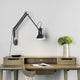 Anglepoise Original 1227 Brass Wall Mounted Lamp in Elephant Grey — lifestyle