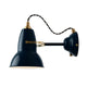 Anglepoise Original 1227 Brass Wall Lamp in Ink Blue — packshot, detail