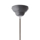 Anglepoise Original 1227 Pendant Light in Dove Grey with Grey Cable Braid — packshot, detail