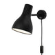 Anglepoise Type 75 Wall Lamp in Jet Black, Cable & Plug — packshot, detail