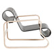 Artek Armchair 41 Paimio Lounge Chair in Black — packshot, detail