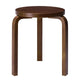 Artek 60 Low Stool in Stained Walnut — packshot
