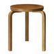 Artek 60 Low Stool in Honey Stained — packshot