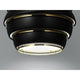 Artek A331 Beehive Pendant Light in Black, Brass Plated Rings — studio, detail