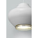 Artek A333 Turnip Pendant Light in White, Brass Plated Ring — studio, detail
