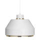Artek AMA500 Pendant Light in White, Brass Ring — packshot