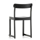 Artek Atelier Dining Chair in Black Lacquered Beech — packshot, detail