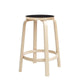 Artek Bar Stool 64 65cm in Black Linoleum — packshot