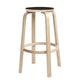 Artek Bar Stool 64 75cm in Black Linoleum — packshot