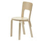 Artek 66 Dining Chair in Natural Lacquered Birch Veneer — packshot