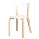 Artek 69 Dining Chair in White Lacquered, Natural Seat — packshot