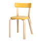 Artek 69 Dining Chair in Yellow Lacquered — packshot