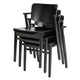 Artek Domus Dining Chair in Black Stained Birch — packshot, stacked