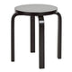 Artek E60 Low Stool in Black Lacquered — packshot