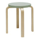 Artek E60 Low Stool in Green Lacquered — packshot